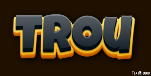Trou Effet de Texte