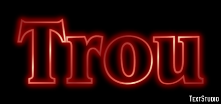 Trou Effet de Texte