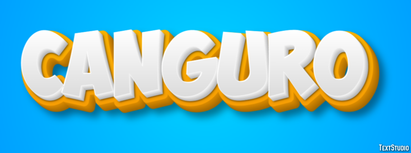 Canguro Effet de texte