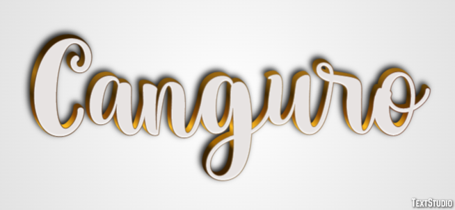 Canguro Effetto testo