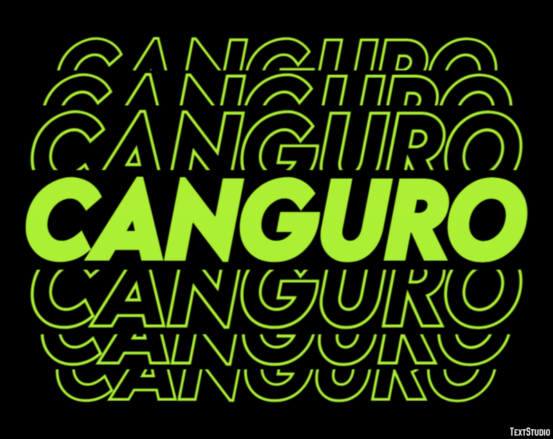 Canguro Effetto testo