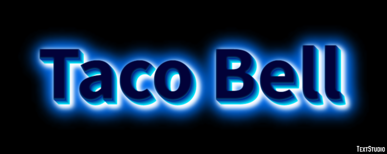 Taco Bell Efeito de texto