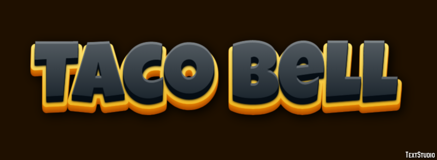 Taco Bell Efeito de texto