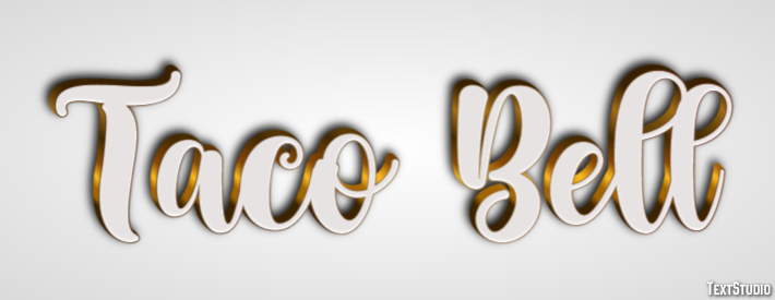 Taco Bell Tekst effect