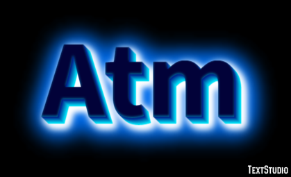 Atm Efecto de Texto