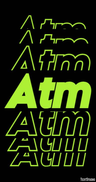 Atm Efeito de texto