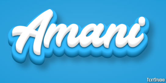 Amani Texteffekt