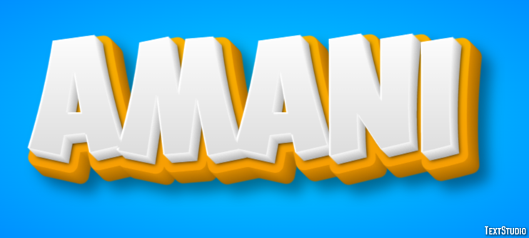 Amani Text Effect