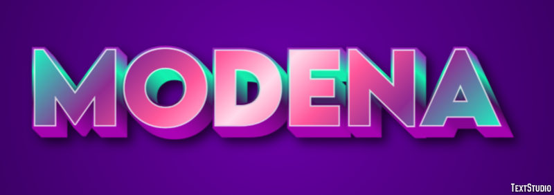 Modena Efekt tekstowy