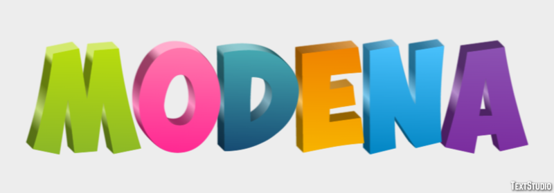 Modena Efekt tekstowy