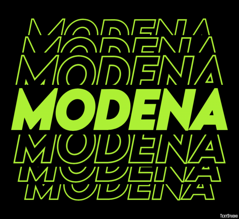 Modena テキスト効果