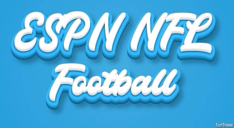 ESPN NFL Football Effet de Texte