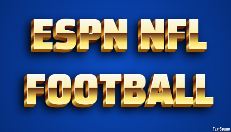 ESPN NFL Football Effetto testo