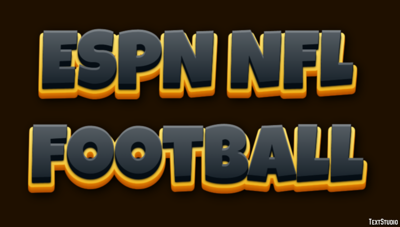 ESPN NFL Football Effet de Texte