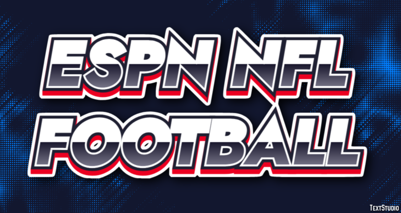 ESPN NFL Football Tekst Effect