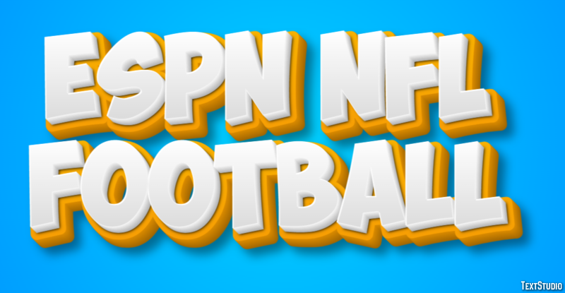 ESPN NFL Football Effet de Texte