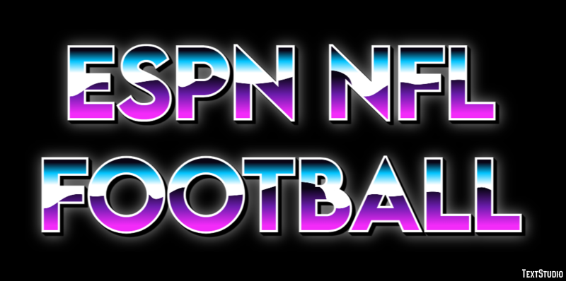 ESPN NFL Football Efecto de Texto