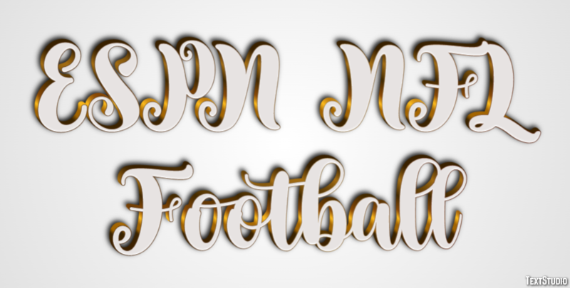 ESPN NFL Football Effet de Texte