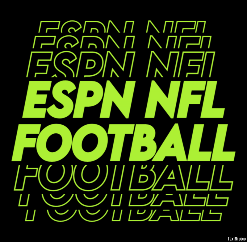 ESPN NFL Football Efekt tekstowy