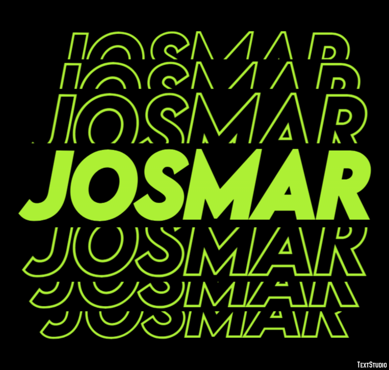 Josmar Efecto de texto