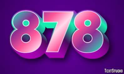 878 Tekst Effect