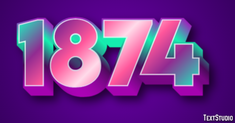 1874 Text Effect