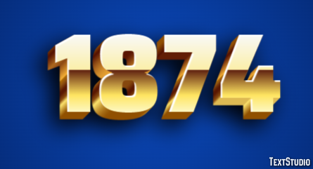 1874 Text Effect