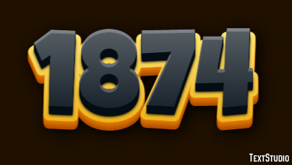1874 Text Effect
