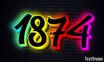 1874 Text Effect