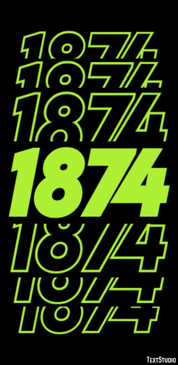 1874 Text Effect