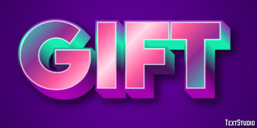 Gift Text Effect