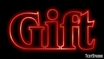 Gift Text Effect