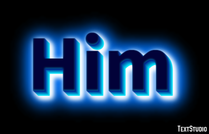 Him Text Effect