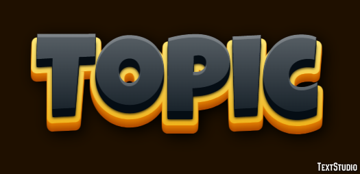 Topic Text Effect