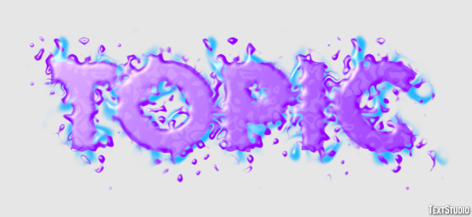 Topic Text Effect