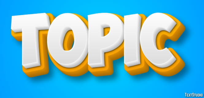 Topic Text Effect
