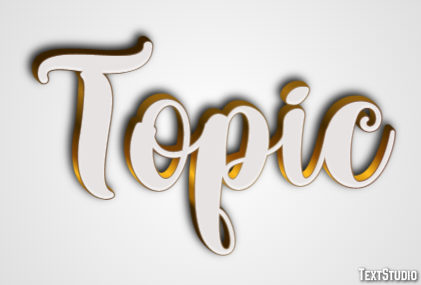 Topic Text Effect