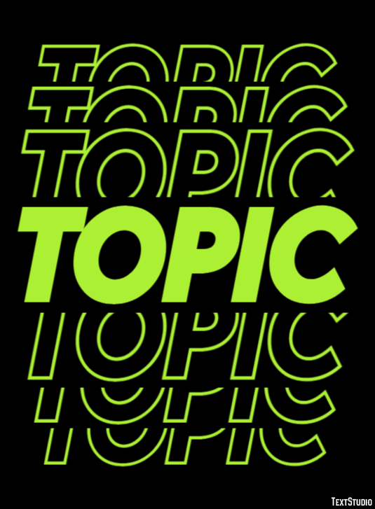 Topic Text Effect