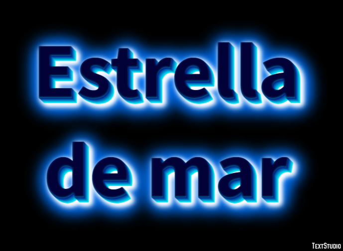 Estrella de mar Efecto de texto