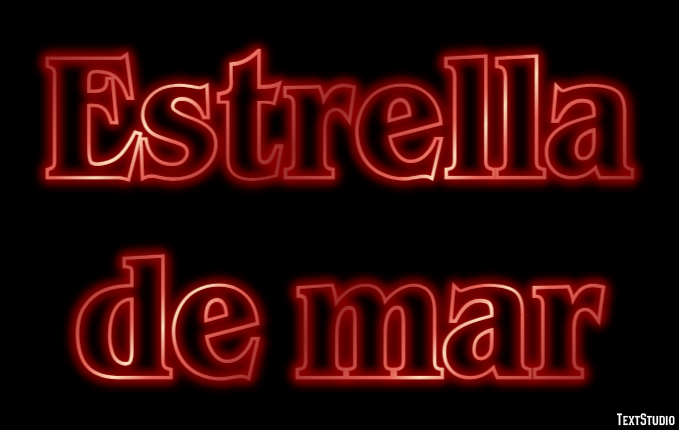 Estrella de mar Efecto de texto