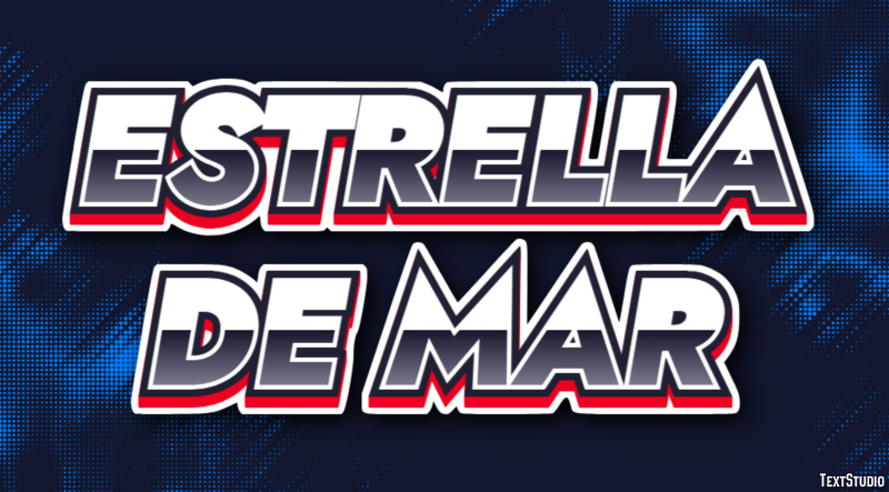 Estrella de mar Efecto de Texto