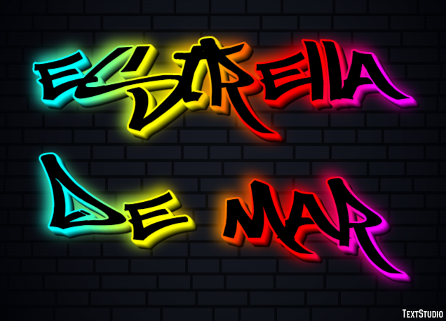 Estrella de mar Efecto de texto