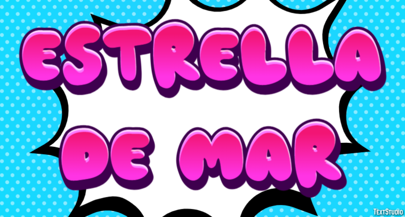 Estrella de mar Efecto de Texto