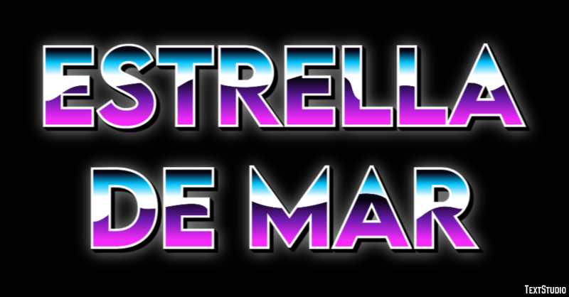 Estrella de mar Efecto de Texto
