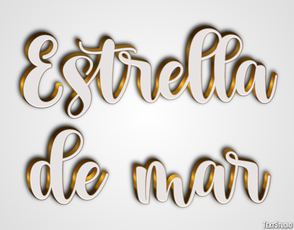 Estrella de mar Efecto de texto