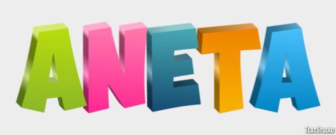 Aneta Texteffekt
