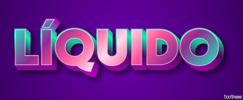Líquido テキスト効果
