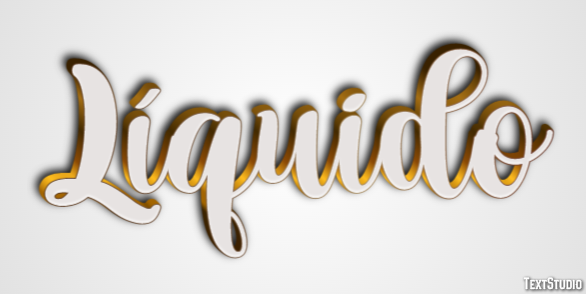 Líquido Efecto de Texto