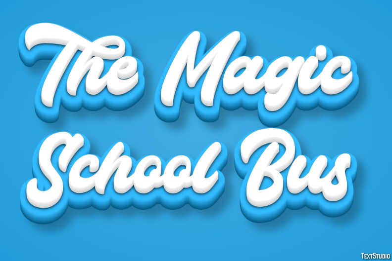 The Magic School Bus Text Effect