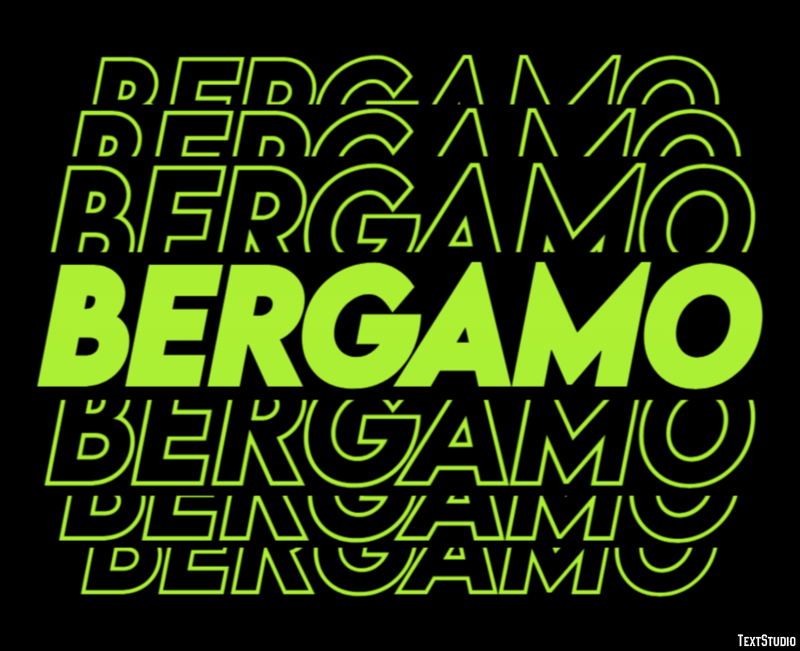 Bergamo Efeito de texto